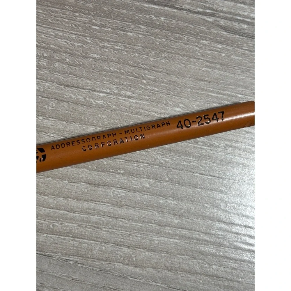 Vintage Multilith Eraser Pencil Addressograph-Multigraph Tan 7 Inch Office Work